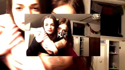 Două brunete sexy chiloți emoționali emoționali rămân ticăloși excentrici cățea excentrică